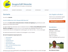 Tablet Screenshot of baugeschaeft-manecke.de